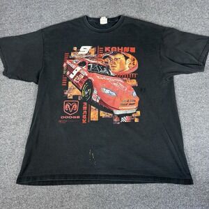 NASCAR Kasey Kahne #9 Racing T-Shirt Men's XL Red Vintage Y2K Daytona 500 Dodge